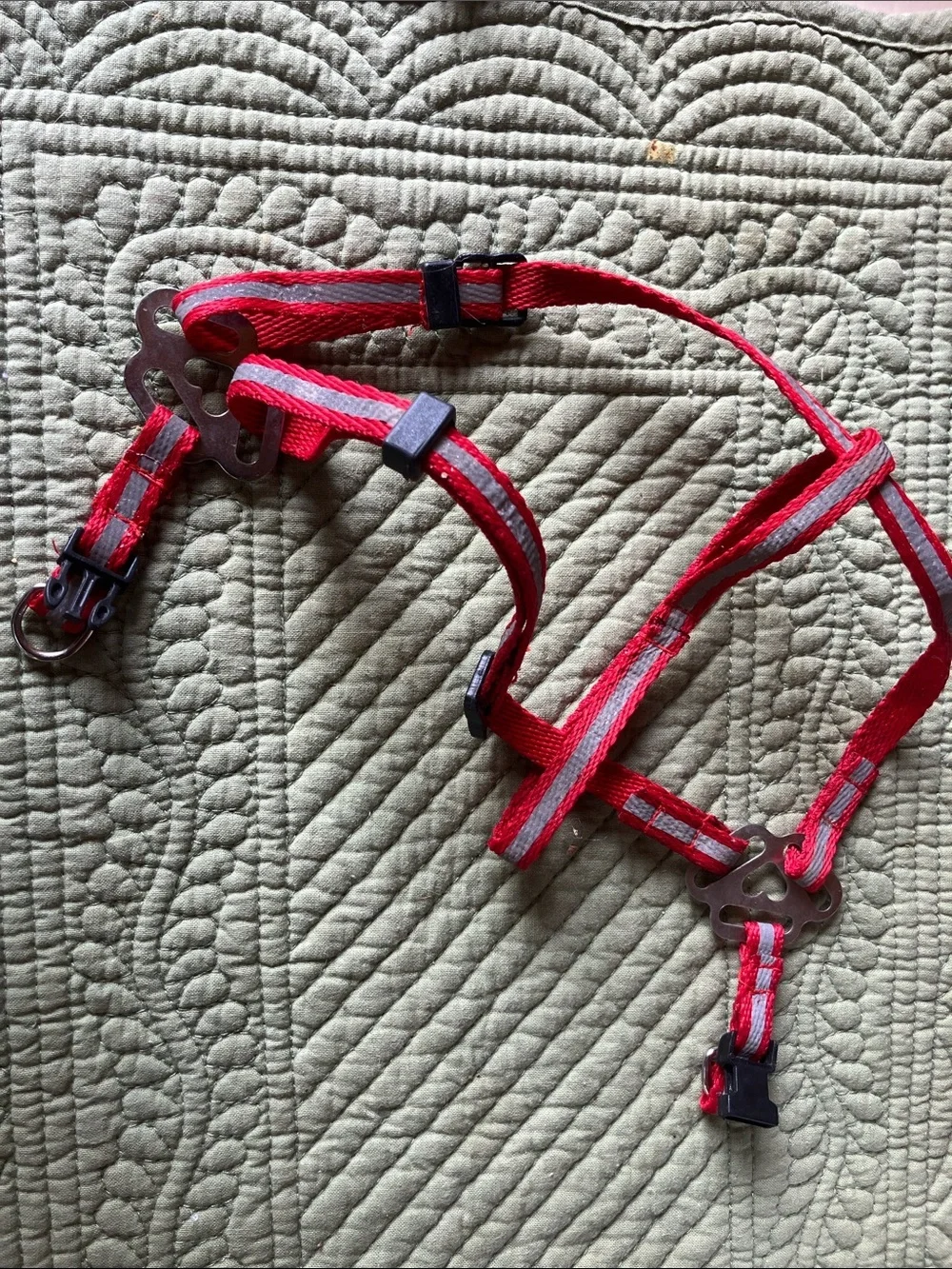 Cat harness full reflective with leash hooks